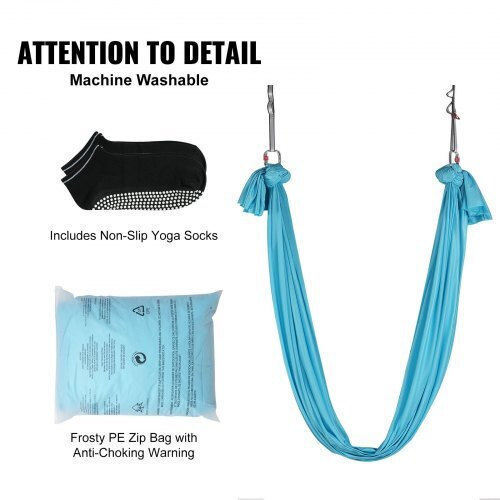 Vevor 5m Yoga Hammock Set Blue Dck5x28mqzsc268b2v0