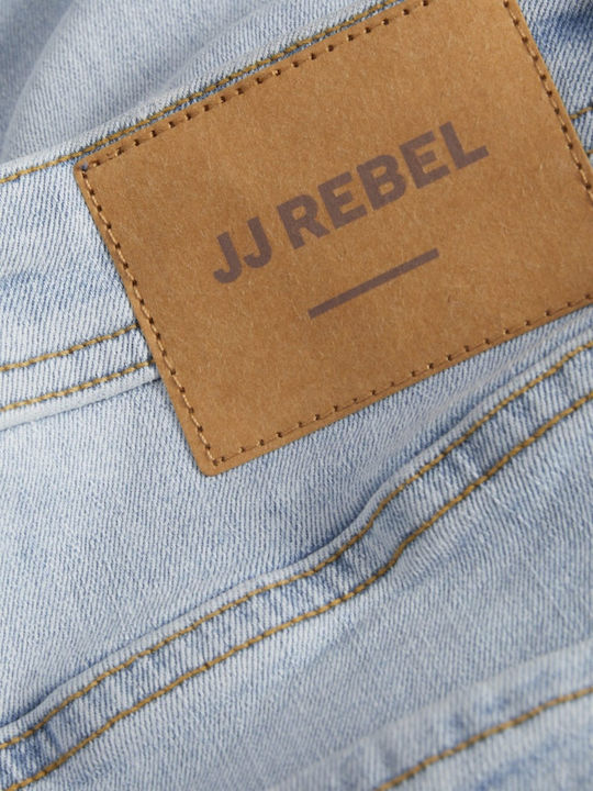 Men's Elastic Jeans Pants with Slim Tapered Fit Blue