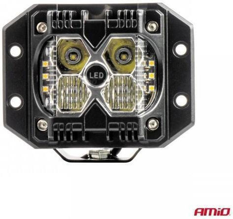 Amio Προβολεας Εργασιας Τετραγωνος Led 60w 9-36v 6.000lm 6.500k Awl66 Amio 1 Τεμ 04207/am
