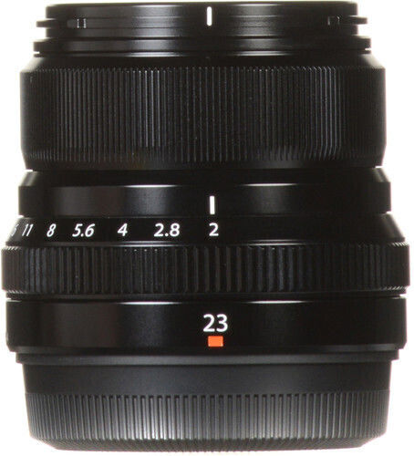 Fujifilm Crop Φωτογραφικός Φακός Fujinon XF 23mm f/2 R WR Wide Angle για Fujifilm X Mount Μαύρος