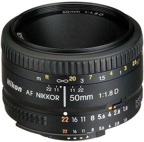Nikon Full Frame Φωτογραφικός Φακός AF Nikkor 50mm f/1.8D Σταθερός για Nikon F Mount Μαύρος