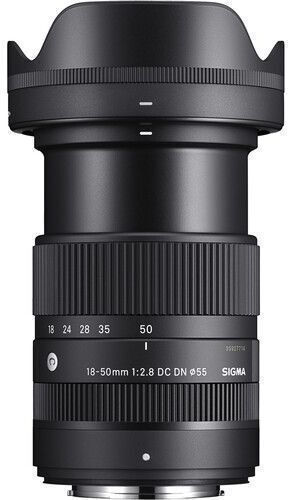 Sigma Crop Camera Lens 18-50mm F/2.8 DC DN Standard Zoom for Fujifilm X Mount Black