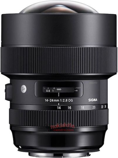 Sigma Full Frame Φωτογραφικός Φακός 14-24mm f/2.8 DG HSM Art Wide Angle Zoom για Nikon F Mount Μαύρος