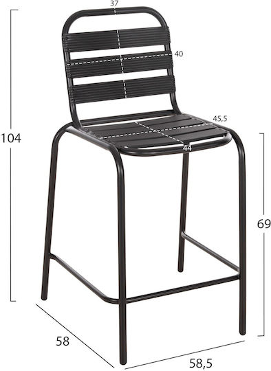 Stool Bar Laura Black Stool Bar Laura Black