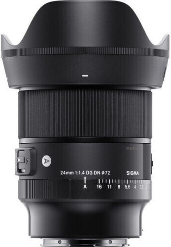 Sigma Пълен кадър Фотообектив 24mm f/1.4 DG DN Art Широк ъгъл за Лайка Л Монтаж Черен