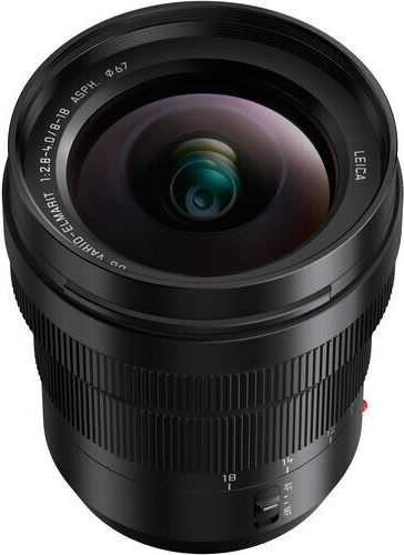 Panasonic Crop Camera Lens Lumix G Leica DG 8-18mm, f/2.8-4.0 Asph. Standard Zoom for Micro Four Thirds (MFT) Mount Black