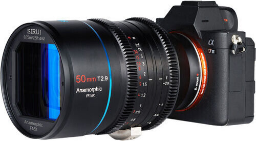 Sirui Full Frame Φωτογραφικός Φακός 50mm T2.9 1.6x Anamorphic Standard Zoom για Leica L Mount Μαύρος