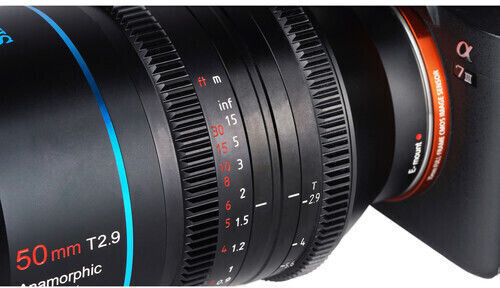 Sirui Full Frame Φωτογραφικός Φακός 50mm T2.9 1.6x Anamorphic Standard Zoom για Leica L Mount Μαύρος