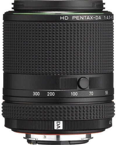 Pentax Crop Camera Lens DA 55-300mm f/4.5-6.3 ED PLM WR RE Standard Zoom / Tele Zoom for Pentax K Mount Black