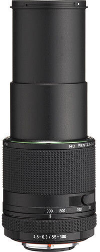 Pentax Crop Camera Lens DA 55-300mm f/4.5-6.3 ED PLM WR RE Standard Zoom / Tele Zoom for Pentax K Mount Black