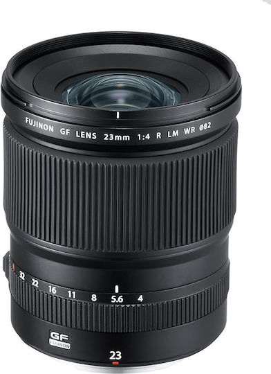 Fujifilm Format mediu Obiectiv Foto GF 23mm f/4 R LM WR Unghi larg pentru Montura Fujifilm G Black