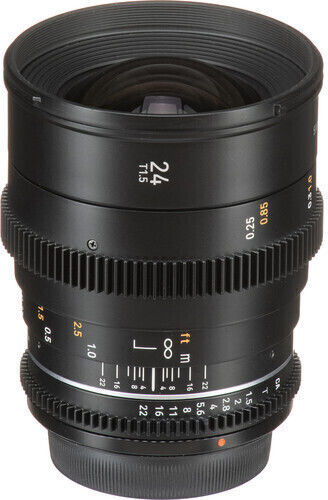 Samyang Cadru complet Obiectiv Foto 24mm T1.5 VDSLR MK2 Cine Fix pentru Montura Fujifilm X Black