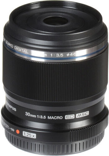 Olympus Crop Φωτογραφικός Φακός M.Zuiko Digital ED 30mm 1:3.5 Standard / Macro για Micro Four Thirds (MFT) Mount Μαύρος