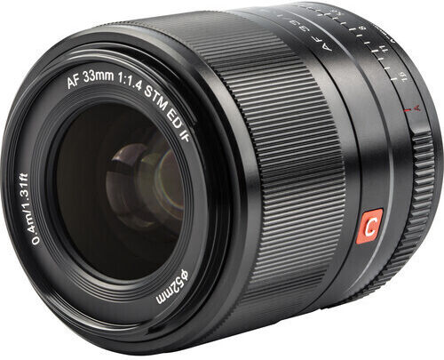 Viltrox Crop Camera Lens XF 33mm f1.4 APS-C Prime Autofocus Fixed for Fujifilm X Mount Black