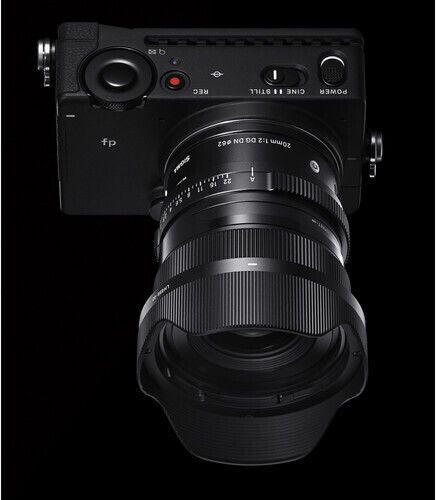 Sigma Full Frame Camera Lens 20mm F/2 DG DN Contemporary Fixed for Leica L Mount Black