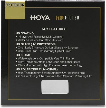 Hoya Protector Φίλτρo HD Διαμέτρου 58mm για Φωτογραφικούς Φακούς
