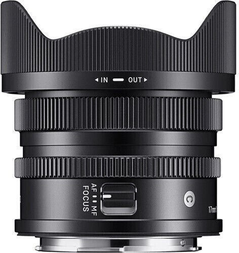 Sigma Crop Camera Lens 17mm f/4 DG DN Contemporary Wide Angle Zoom for Leica L Mount Black