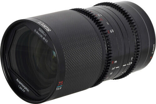 Sirui Full Frame Φωτογραφικός Φακός Saturn 75mm T2.9 1.6x Carbon Fiber Full-Frame Anamorphic για Nikon Z Mount Black