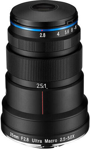 Laowa Crop Φωτογραφικός Φακός 25mm F2.8 2.5-5x Ultra Macro / Wide Angle για Canon RF Mount Μαύρος