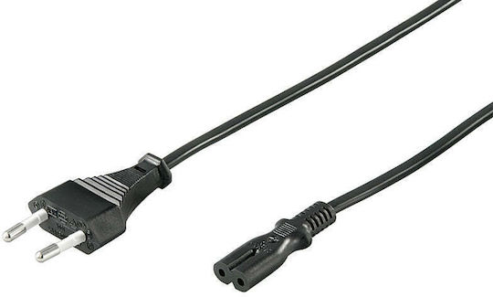 Goobay Euro - IEC C7 Cable 1.5m Μαύρο 50084