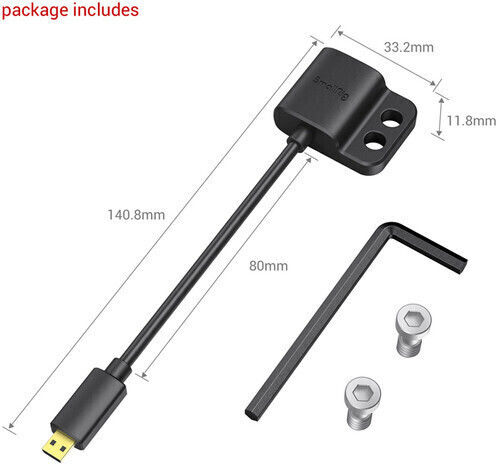 SmallRig Konverter Mikro-HDMI männlich zu HDMI weiblich 1Stück 3021