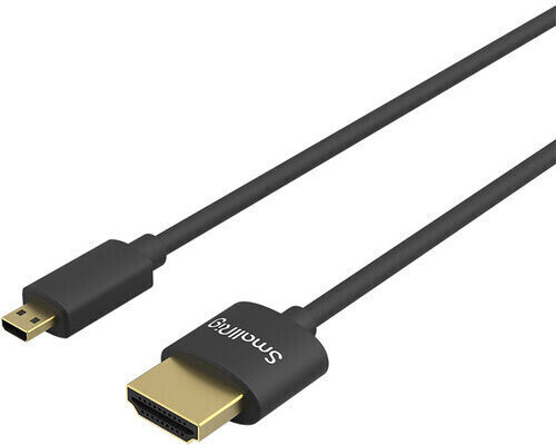 SmallRig HDMI 2.0 Premium High Speed 4K 60Hz HDR Cable HDMI Male - Micro HDMI Male 0.55m Black