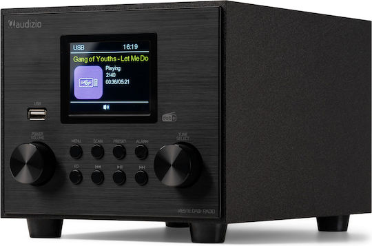 Audizio Vieste Επιτραπέζιο Ραδιόφωνο Ρεύματος DAB+ με Bluetooth και USB Black