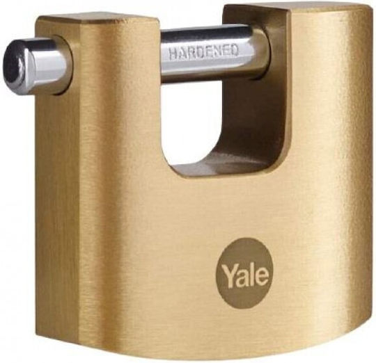 Yale Ορειχάλκινο Λουκέτο Τάκου με Κλειδί 80mm