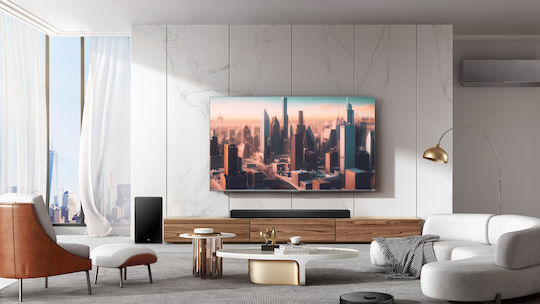 TCL Soundbar 5.1.2 Bluetooth, HDMI και Wi-Fi με Ασύρματο Subwoofer και Τηλεχειριστήριο Μαύρο Q75HE