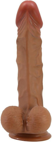 Baile Buraq Ρεαλιστικό Dildo με Όρχεις και Βεντούζα Flesh 24cm