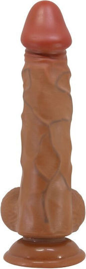Baile Buraq Ρεαλιστικό Dildo με Όρχεις και Βεντούζα Flesh 24cm