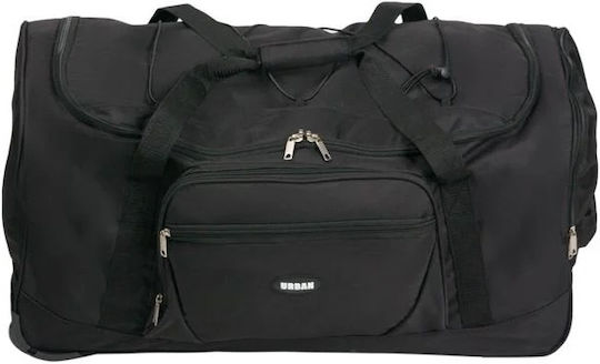Reisetasche 86.9Es Schwarz mit Rädern Stoff L71xB34xH36cm