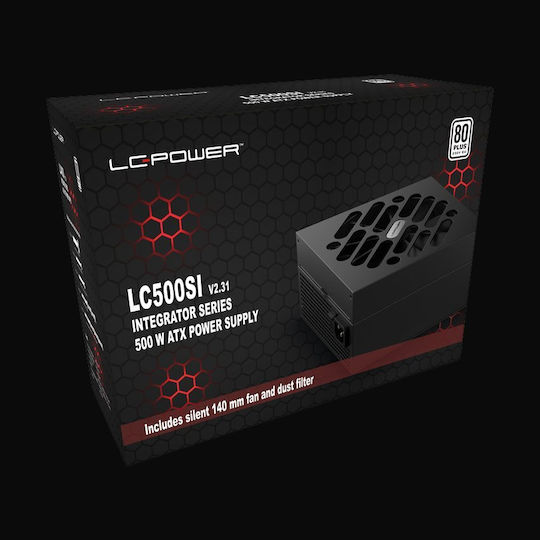 LC-Power LC500SI rev. 2.31 500W Μαύρο Τροφοδοτικό Υπολογιστή Full Wired 80 Plus Standard