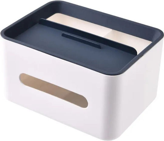 Suport pentru șervețele Plastică Albă 21x16x12cm
