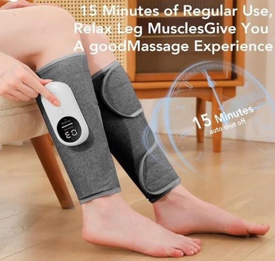 Set 2 Power Track Portable Calf Massager Pain Relief Air Compression Technology Lcd Screen 3 Adjustable Settings Dispozitiv de masaj pentru corp