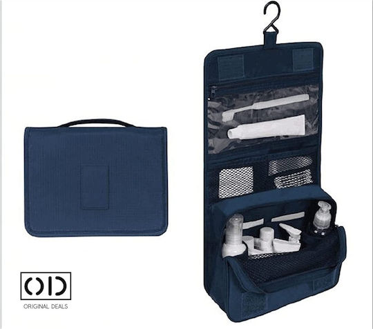 Organizator Pentru Cosmetice Cu Separatoare Albastru 42x24x9cm