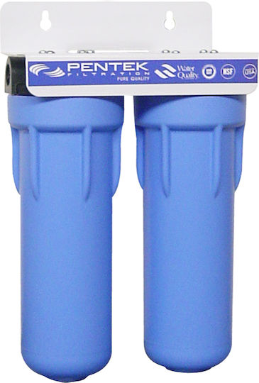 Pentair 2-Stage Under Sink Water Filter System , ½" Inlet/Outlet,