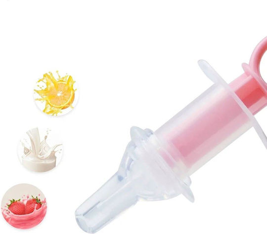 Abgestuftes Anti-Erbrechen-Gerät zur Verabreichung von Medikamenten an Babys und Kinder "Pastellfarben" Rosa Medilogic