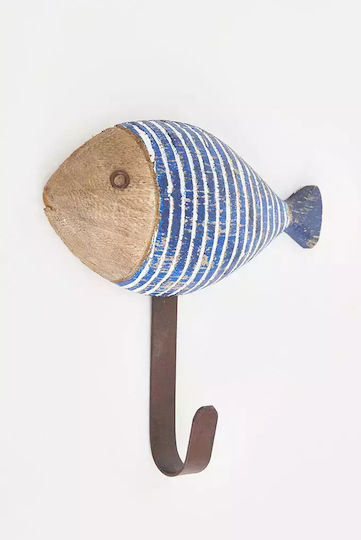 Wooden Fish Hanger 17.5x16cm Set of 3 Pieces