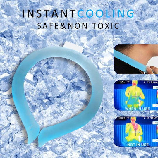 Cooling Neck Device Flippy Body Temperature Reduction Rapid Cooling Reusable Non-toxic Tpu Diameter 120 Mm