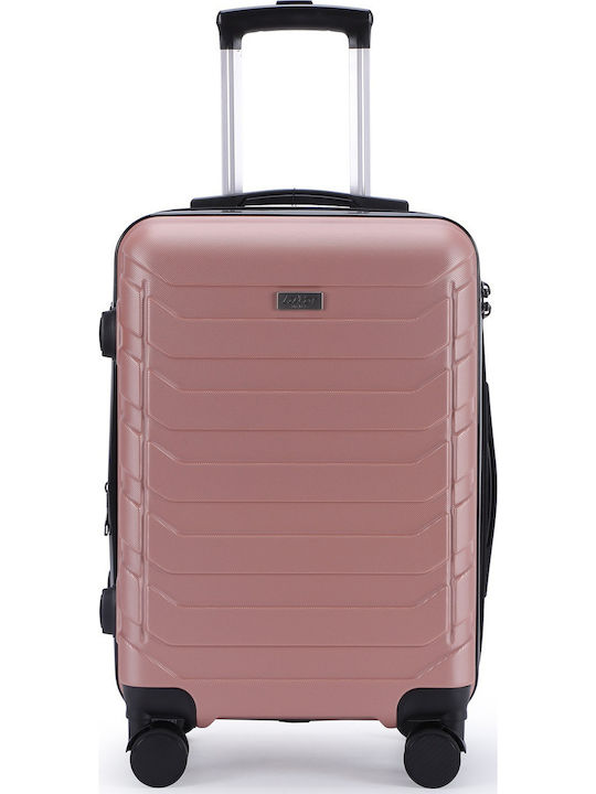 Lavor Cabin Hard Pink Suitcase With 4 Wheels Height 55cm