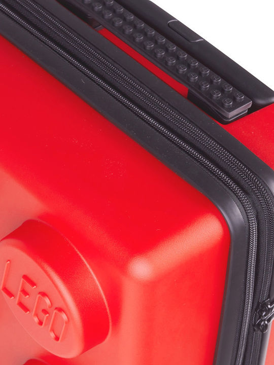LEGO Brick Valiză De Călătorie De Cabină Tough Roșie Cu 4 Roți Înălțime 56cm