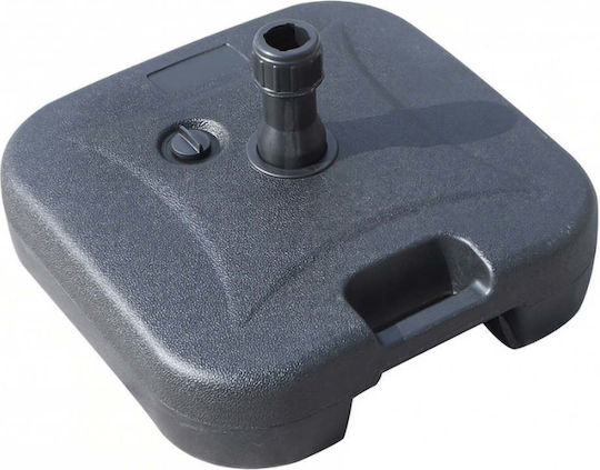 Sonnenschirmständer Wasser - Sand Kunststoff 38-38mm 22Es Quadratisch Schwarz
