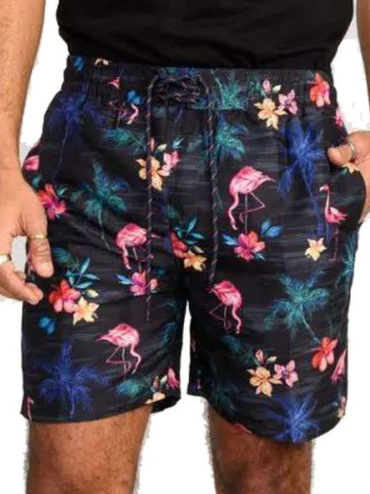 DUKE Men's colorful swimwear shorts (up to 7XL) 211308-R CAMPTON-D555 Black.