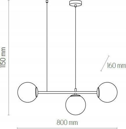 TK Lighting Hängelampe Schwarz mit Fassung E27