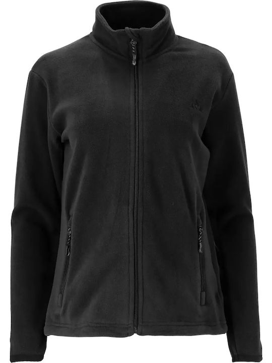 Women's Cardigan with Zipper Black