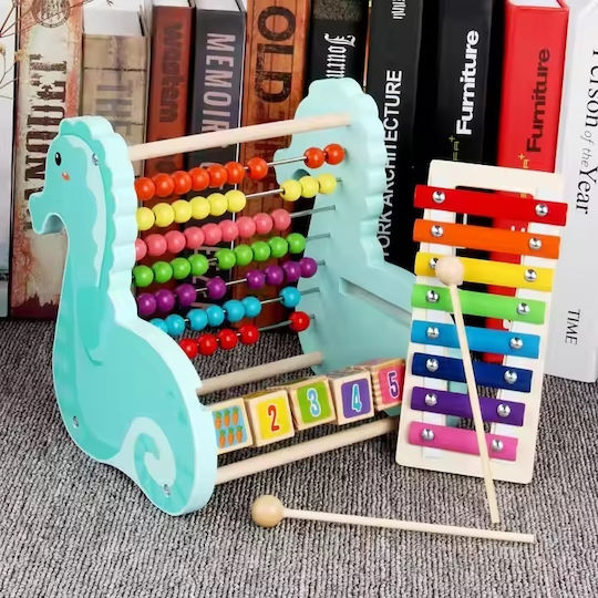 Instrument Muzical din Lemn cu Muzică și Sunete pentru 24++ Luni
