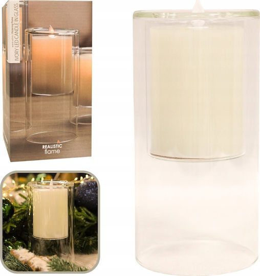 Home&Styling Collection Dekoratives Tischlampen LED Wachs-Politur 20x20cm