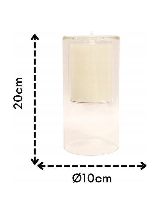 Home&Styling Collection Decorative Lamp Wax Polish White