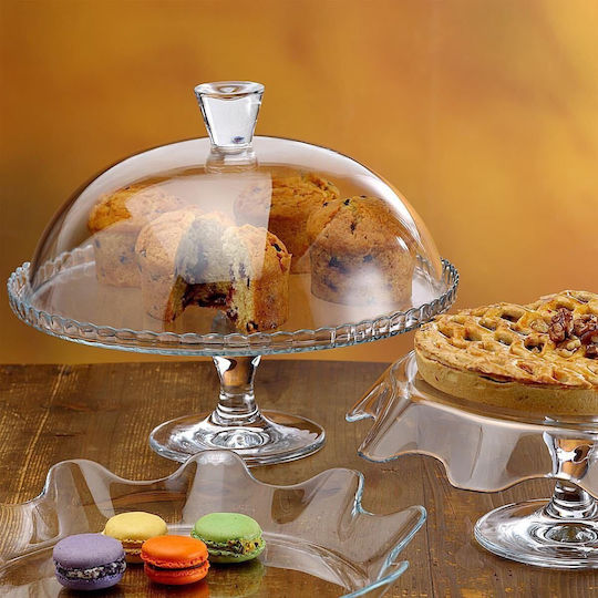 Pasabahce Cake Stand Transparent 32x32cm